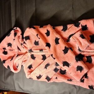 Kids Korner Pink Kitty Cats Black Jacket 3T